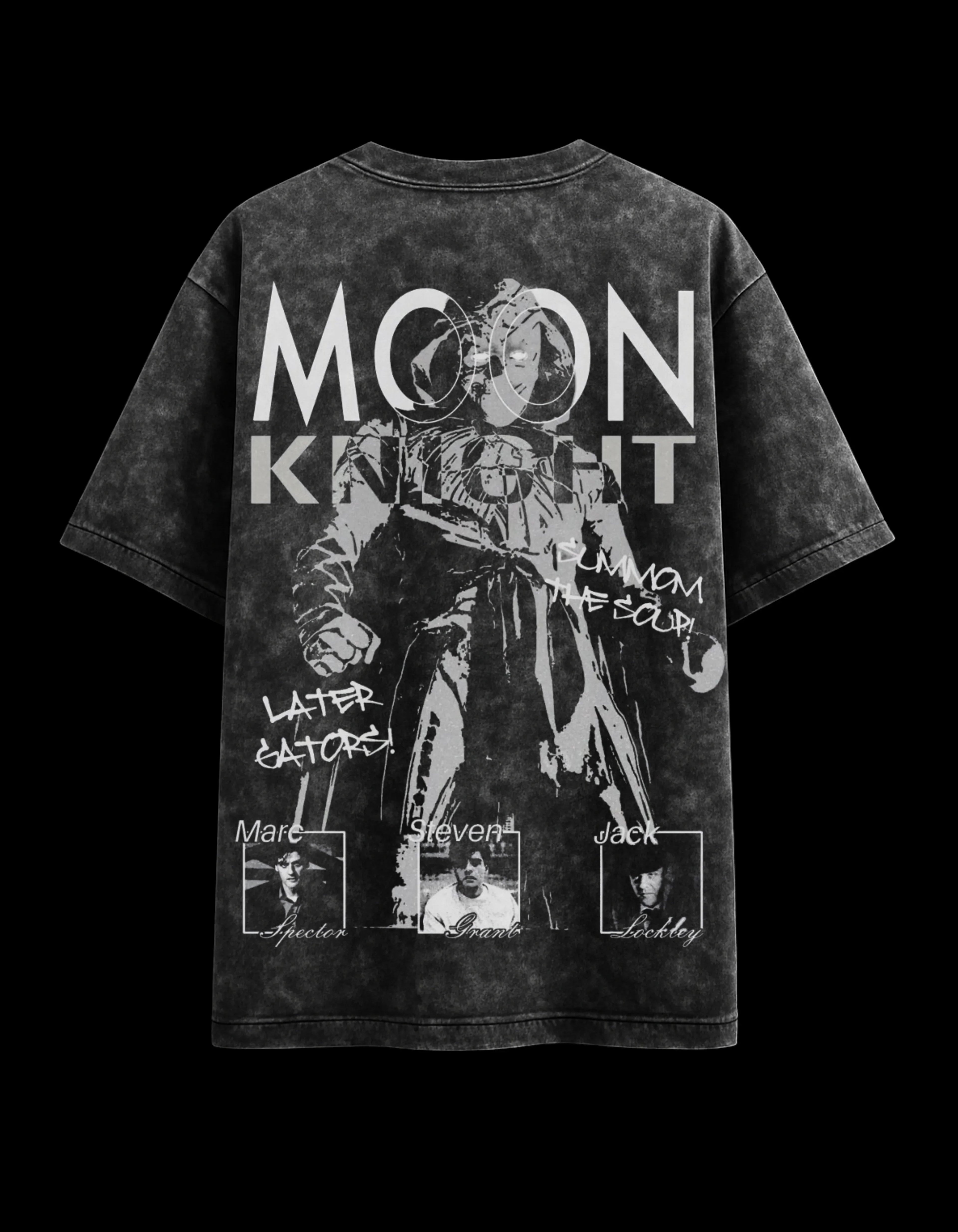 Moon Knight Acid Wash Oversized Tee Plot Armour
