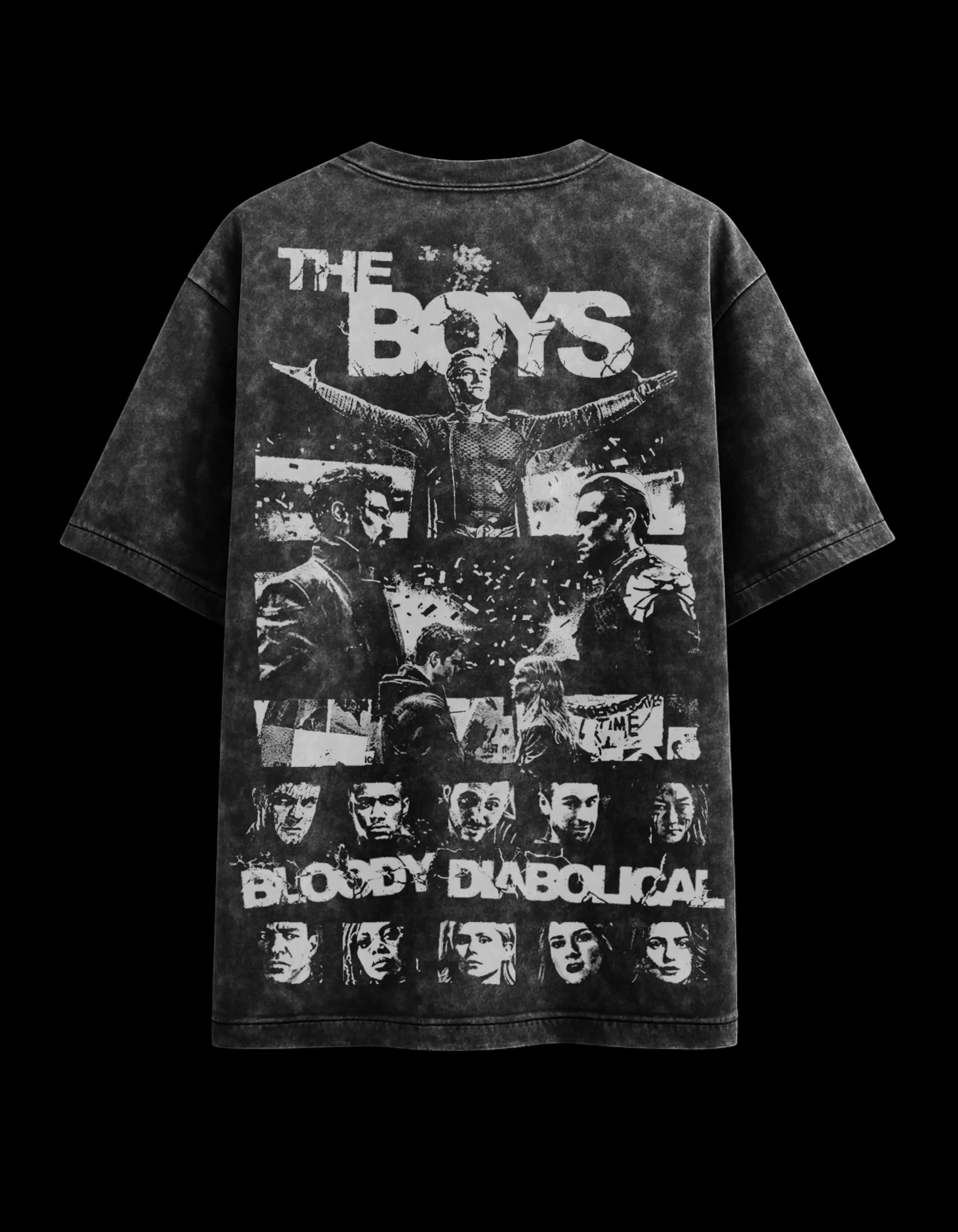 The Boys | The Spotlight Acid Wash Oversized Tee Plot Armour