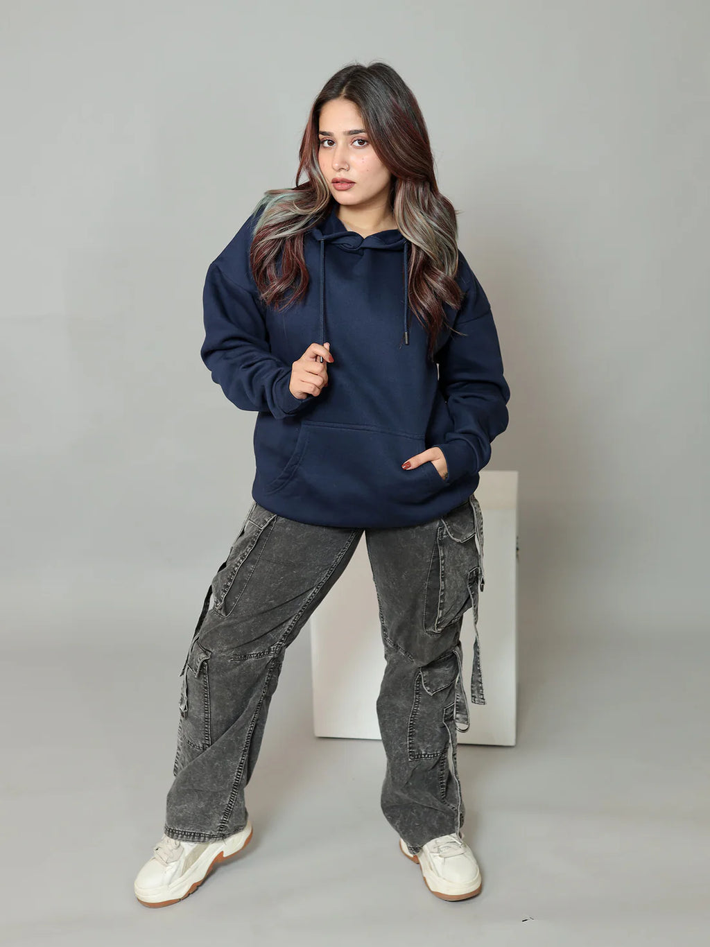 Cavalier Navy Oversized Hoodie PlotArmour Store