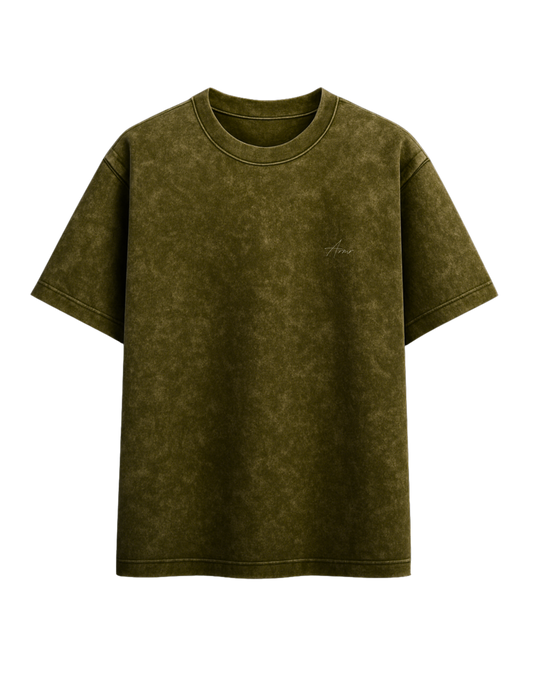 Olive Acids | Acid Washed Oversized