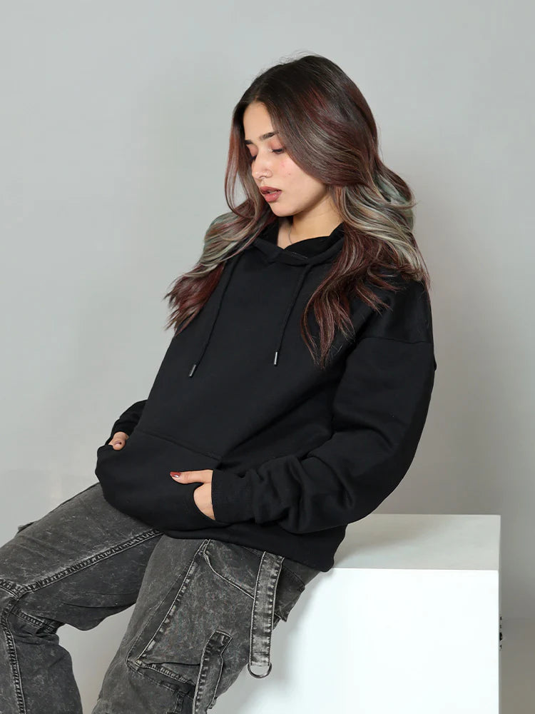 Cavalier Black Oversized Hoodie PlotArmour Store