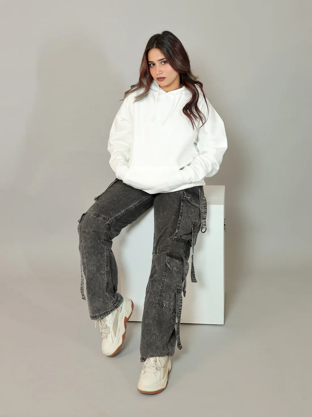 Cavalier White Oversized Hoodie PlotArmour Store
