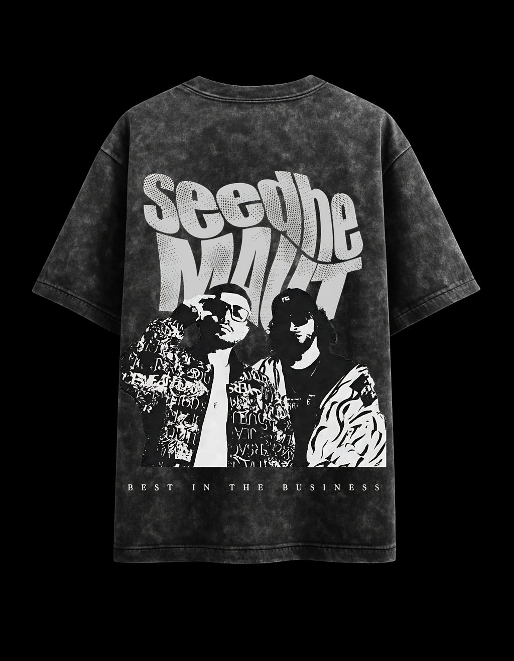 Seedhe Maut Acid Wash Oversized Tee 2XL Manasvi