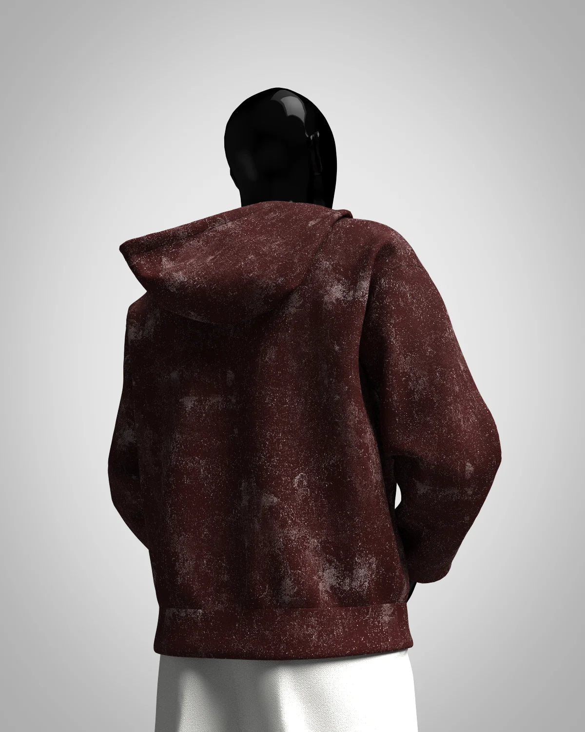Cavalier Maroon Acid Washed Hoodie PlotArmour Store