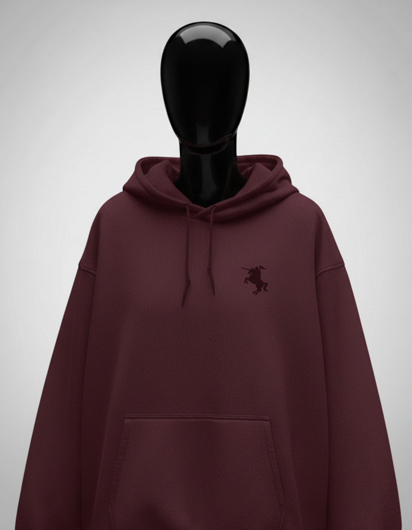 Cavalier Maroon Oversized Hoodie PlotArmour Store