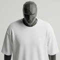 Cavalier White Terry Oversized Tee