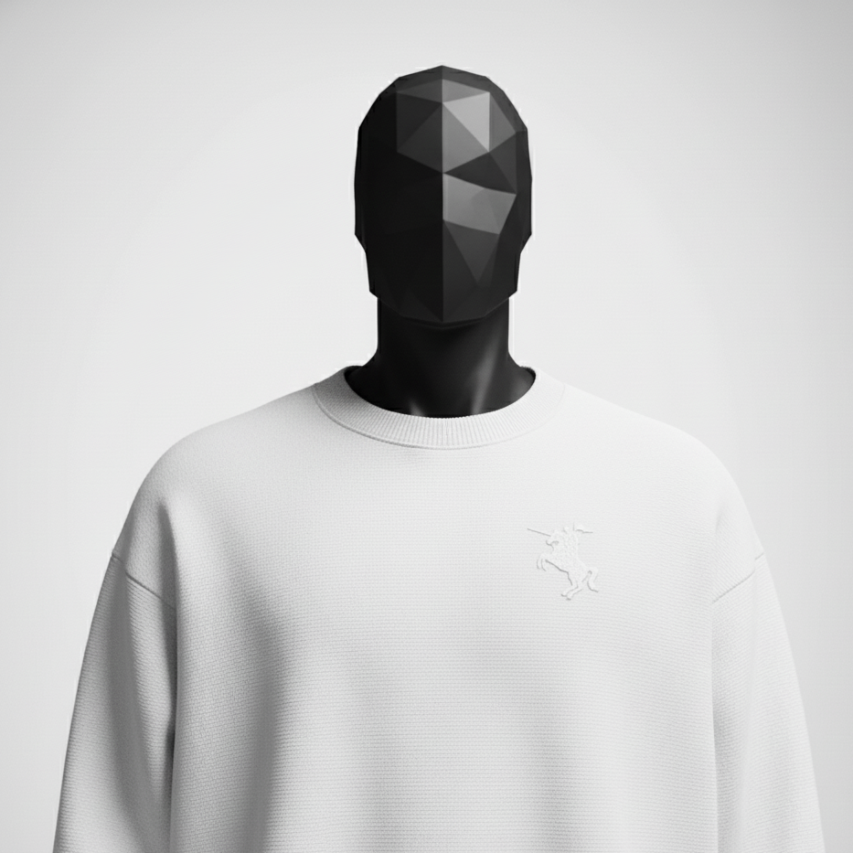 Cavalier White Sweatshirt